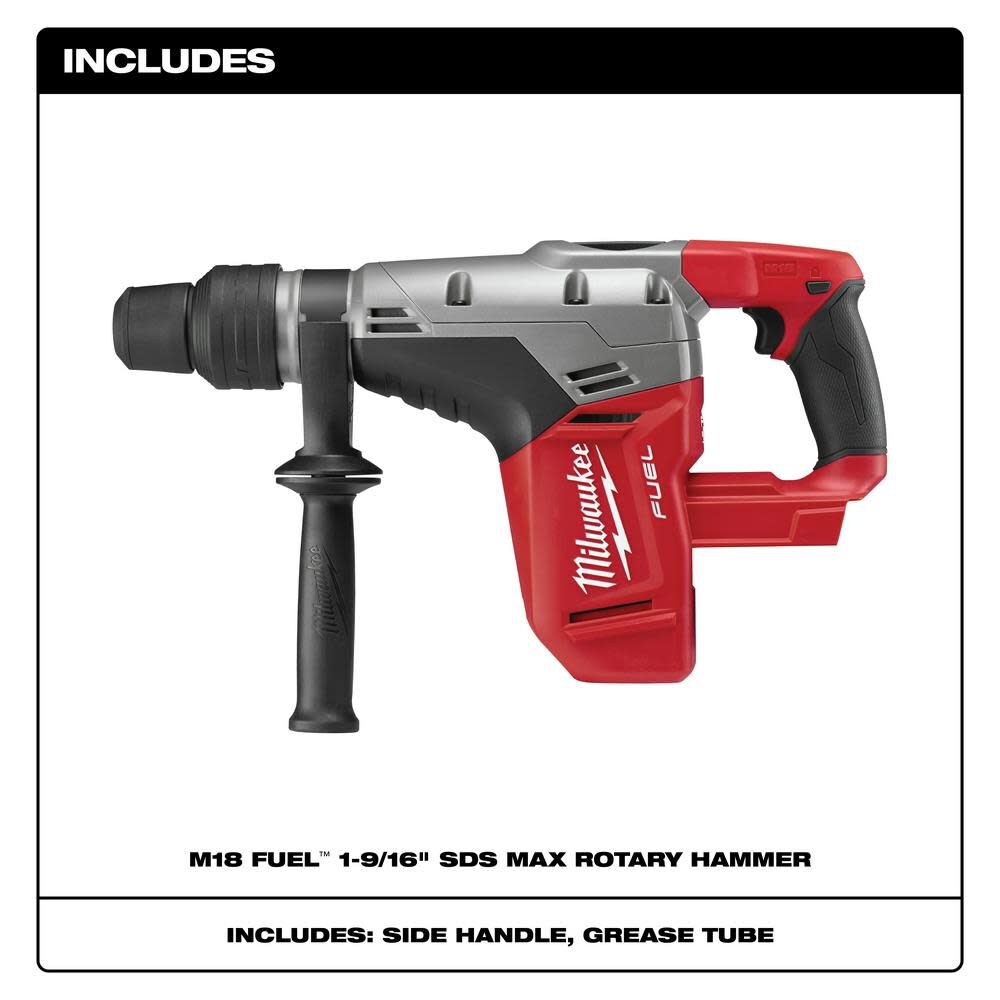 MW M18 FUEL 1-9/16 in. SDS-Max Rotary Hammer 2717-20 from MW