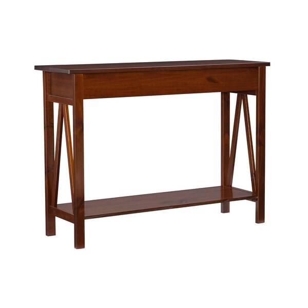 Copper Grove Newborough Antique Tobacco Console Table