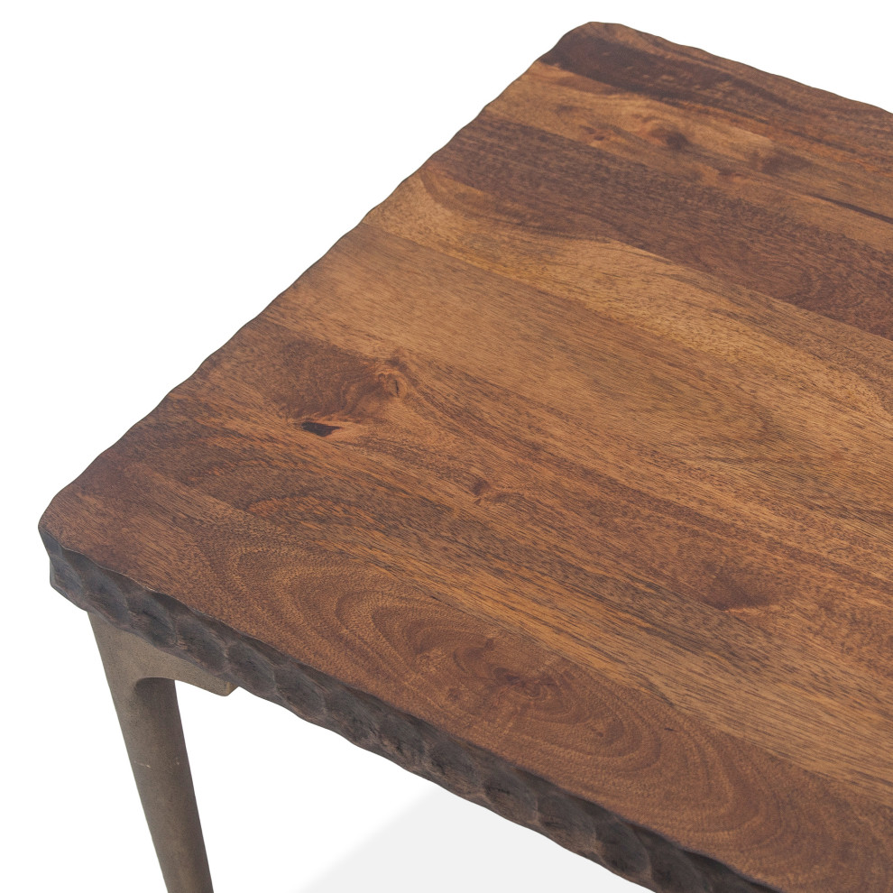 Vallarta 48 quotTwo Tone Mango Wood Coffee Table   Transitional   Coffee Tables   by HedgeApple  Houzz