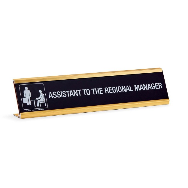 Just Funky The Office Assistant To The Regional Manager Desk Plate Measures 10 X 2 Inches