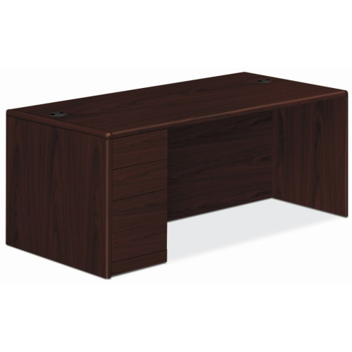 HON 10700 Series Mahogany Laminate Desking (10702LNN)