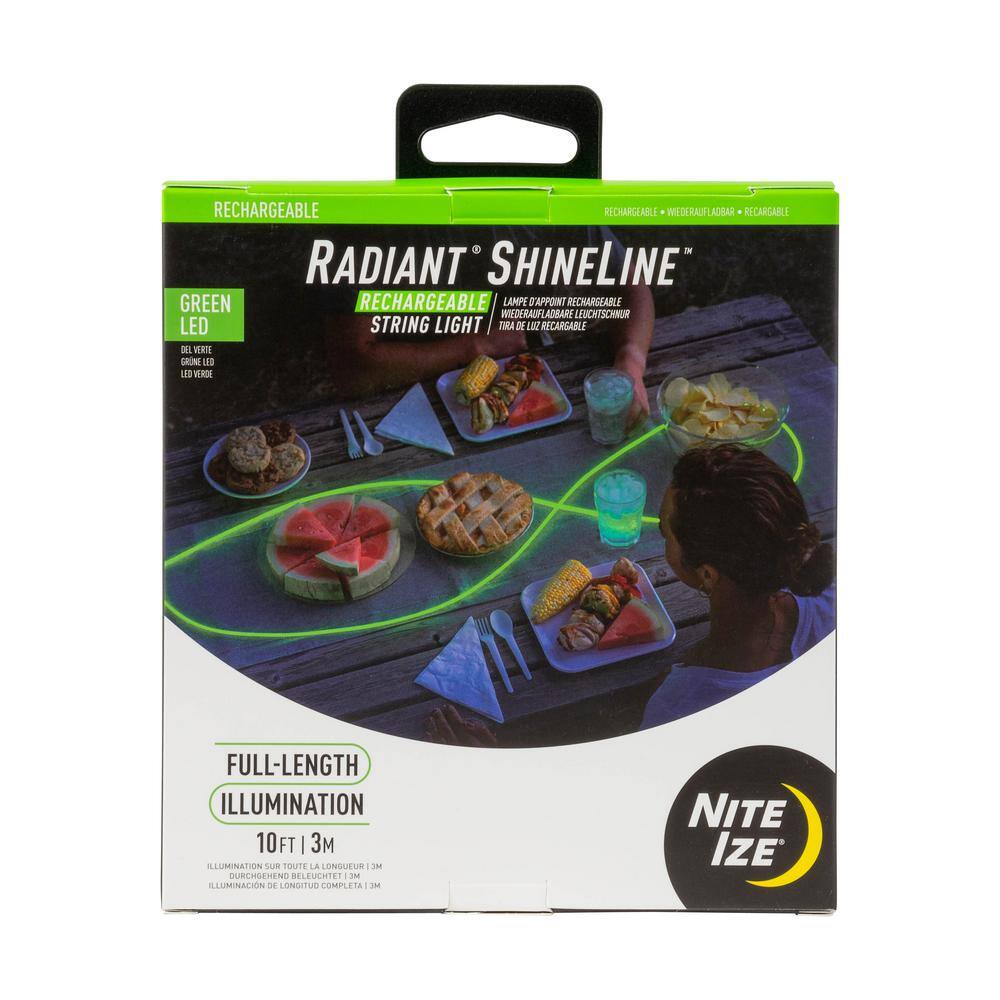 Nite Ize Radiant Rechargeable ShineLine LimeGreen LED RSLR3-17-R8