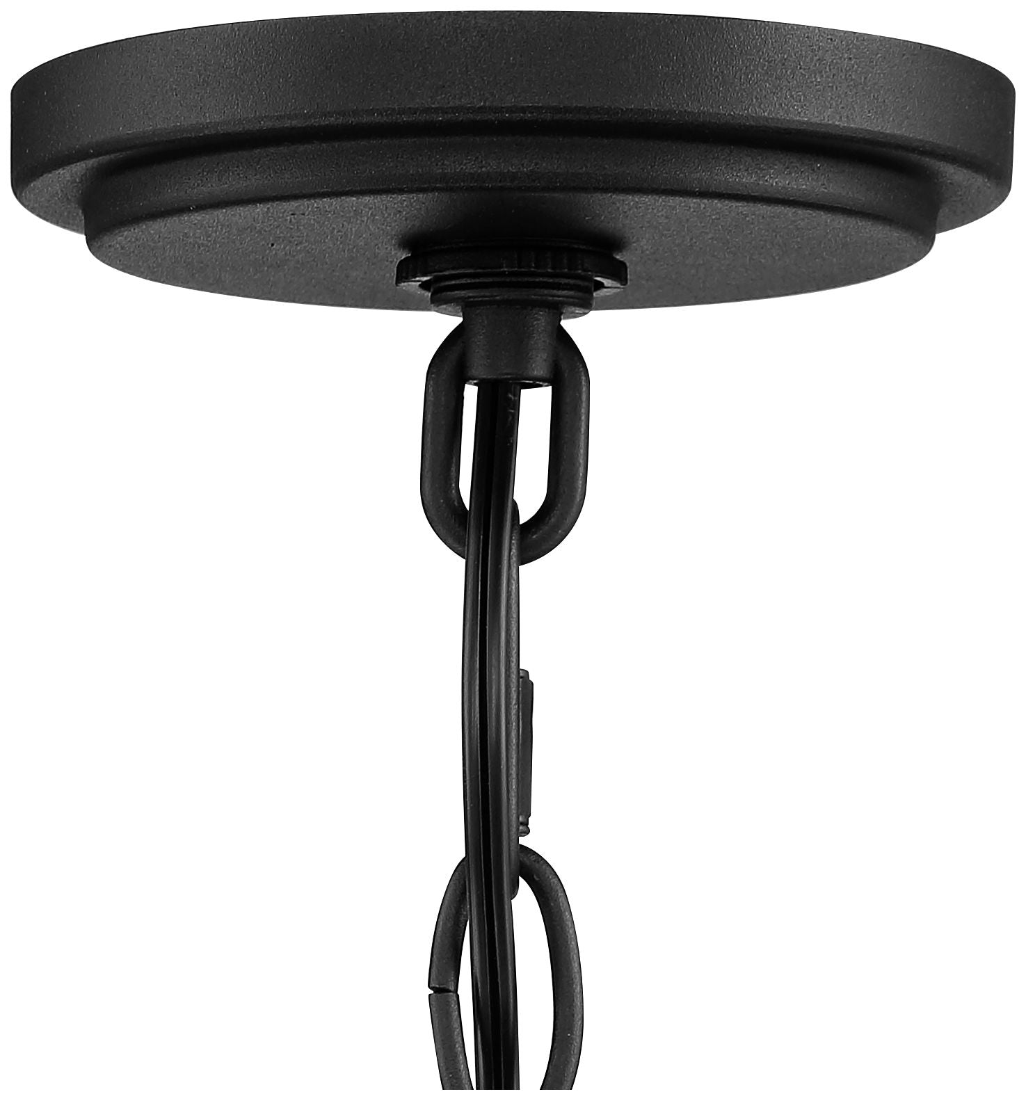 Possini Euro Design Contemporary Outdoor Hanging Light 4-Light Fixture Black 24 1/4