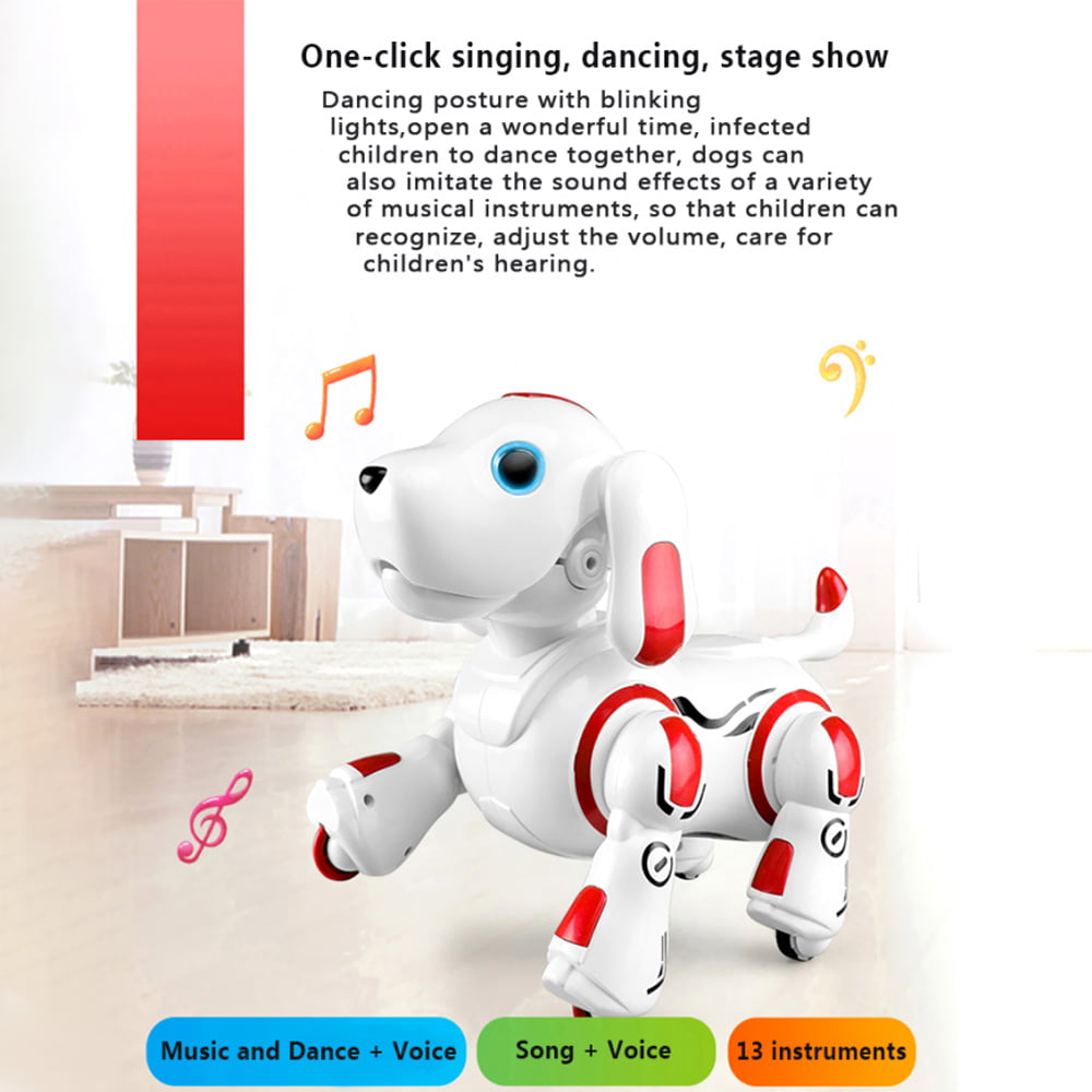 Remote Control 2.4GHz Robot Dog Puppy Intelligent Smart Interactive Singing Dancing Programmable Toys Children Birthday Gift