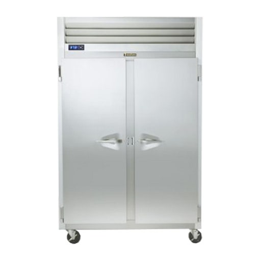 Pass-Thru Refrigerator - Two Section， Full Height， Solid Door， Left Hinged Front， Right Hinged Rear