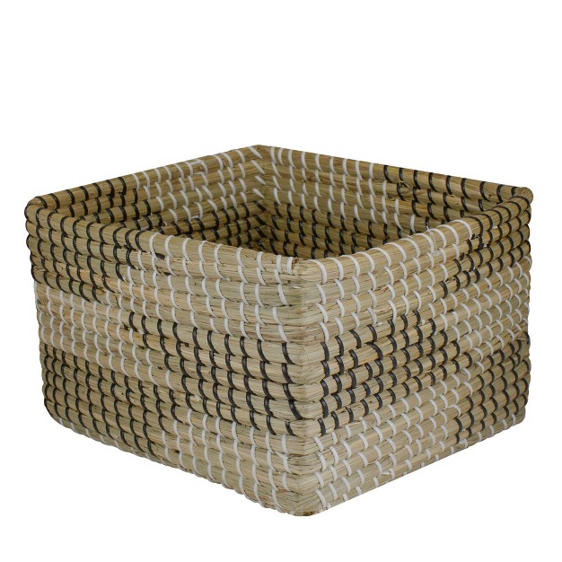 Northlight 12 5 x27 x27 Brown Woven Accent Christmas Seagrass Basket