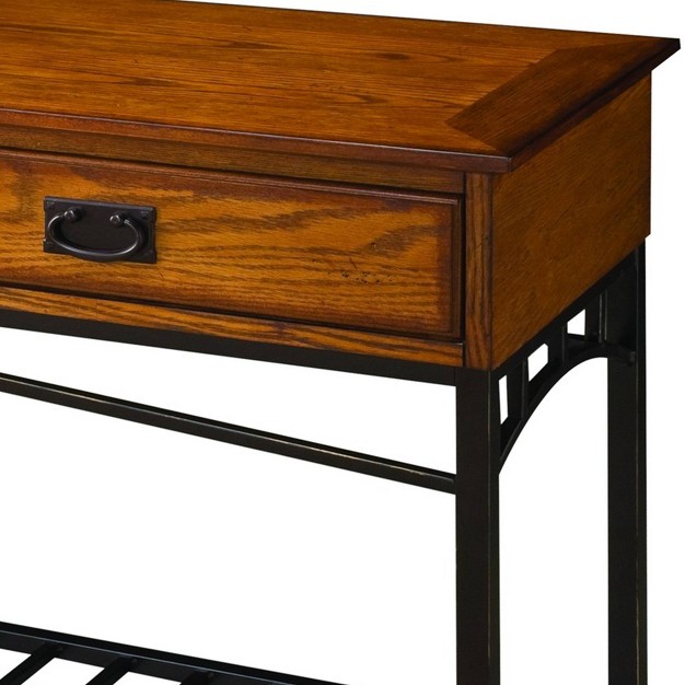 Modern Craftsman Console Table Brown Homestyles