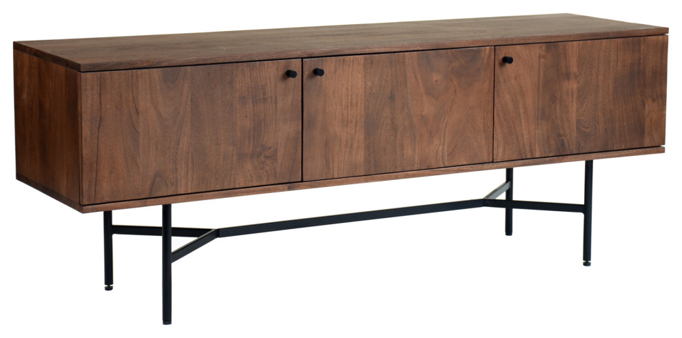 Beck Media Cabinet   Industrial   Entertainment Centers And Tv Stands   by HedgeApple  Houzz