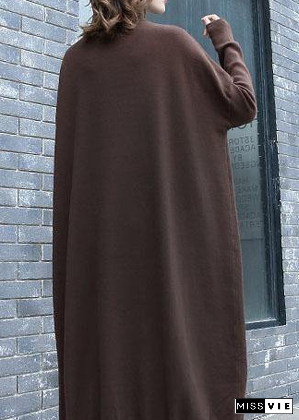 For Work chocolate Sweater dress outfit plus size two ways to wear Funny fall knit top