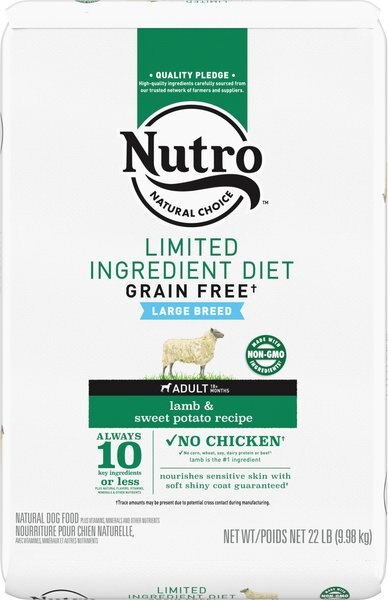 Nutro Limited Ingredient Diet Sensitive Support with Real Lamb and Sweet Potato Grain-Free Large Breed Adult Dry Dog Food