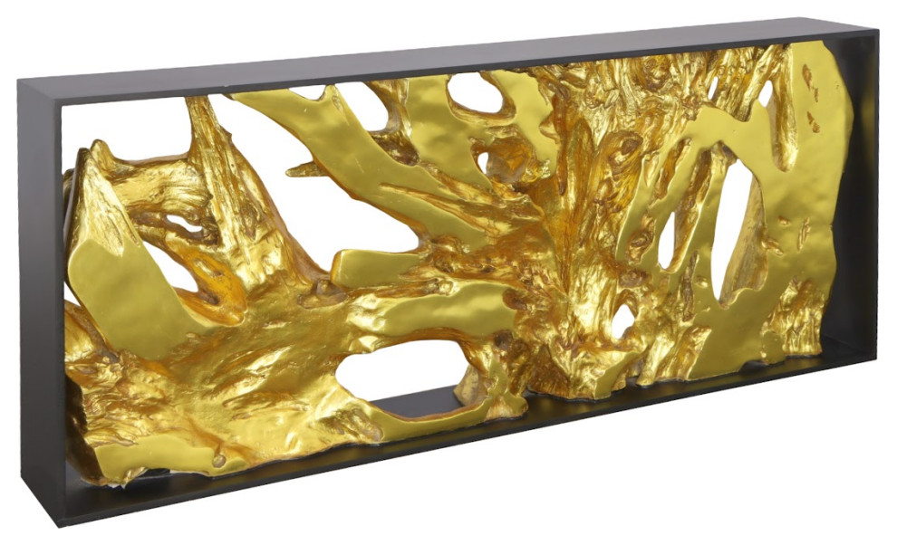 Cast Root Framed Console Table  Wood Frame  Resin  Gold Leaf   Contemporary   Console Tables   by Phillips Collection  Houzz