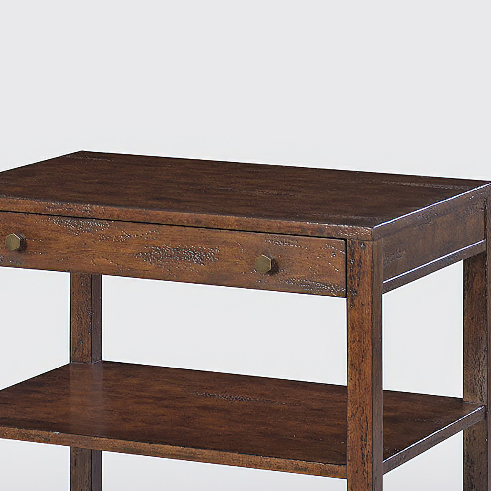 Classic Wide Side Table Mahogany Finish   Transitional   Side Tables And End Tables   by English Georgian America  Houzz