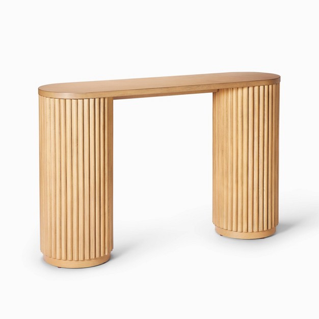 Dowel Console Table Natural Designed With Studio Mcgee