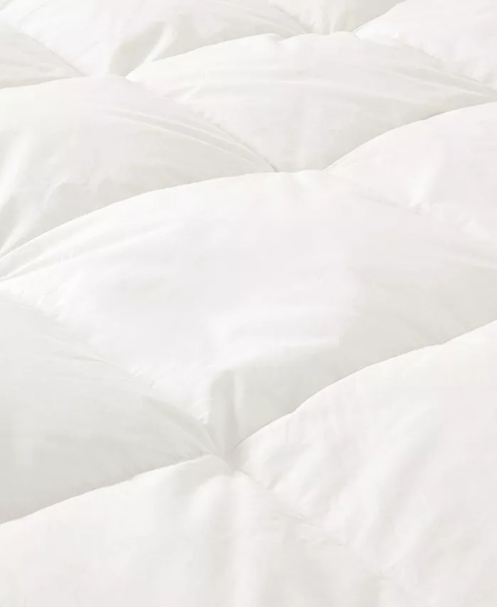 UNIKOME Extra Warmth White Goose Feather and Fiber Comforter， Twin