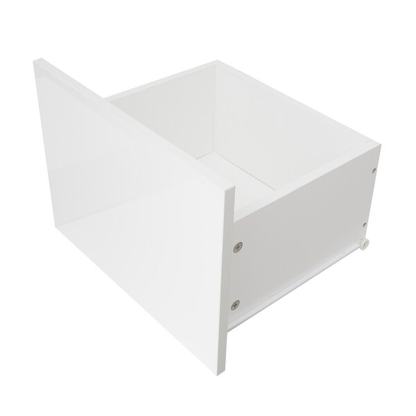 White LED TV Stand Cabinet with Lights with Storage Drawers， Entertainment Center Media Console Table