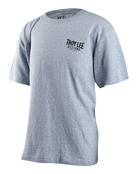 Troy Lee Designs Carb Short Sleeve Tee - Youth - Ash Heather