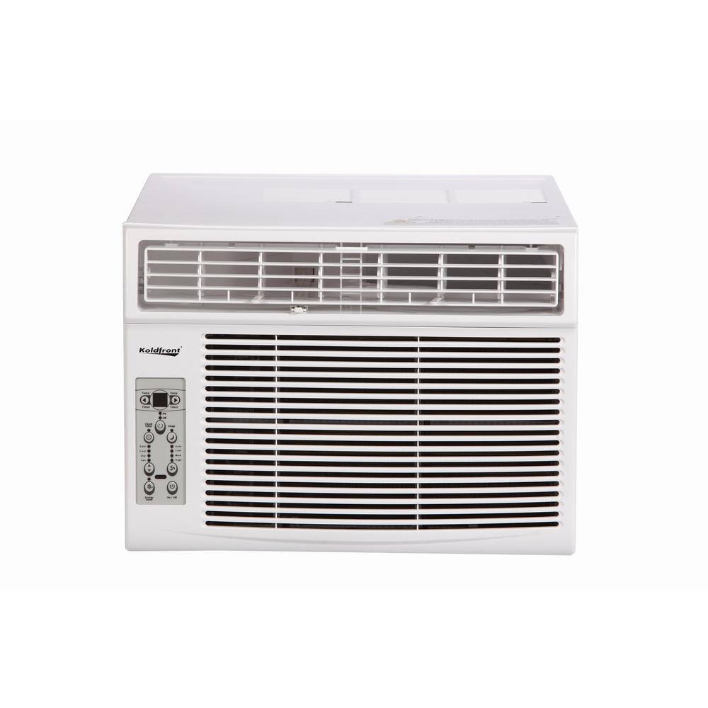 Koldfront 12000 BTU 115-Volt Window Air Conditioner with Dehumidifier and Remote Control in White WAC12003WCO