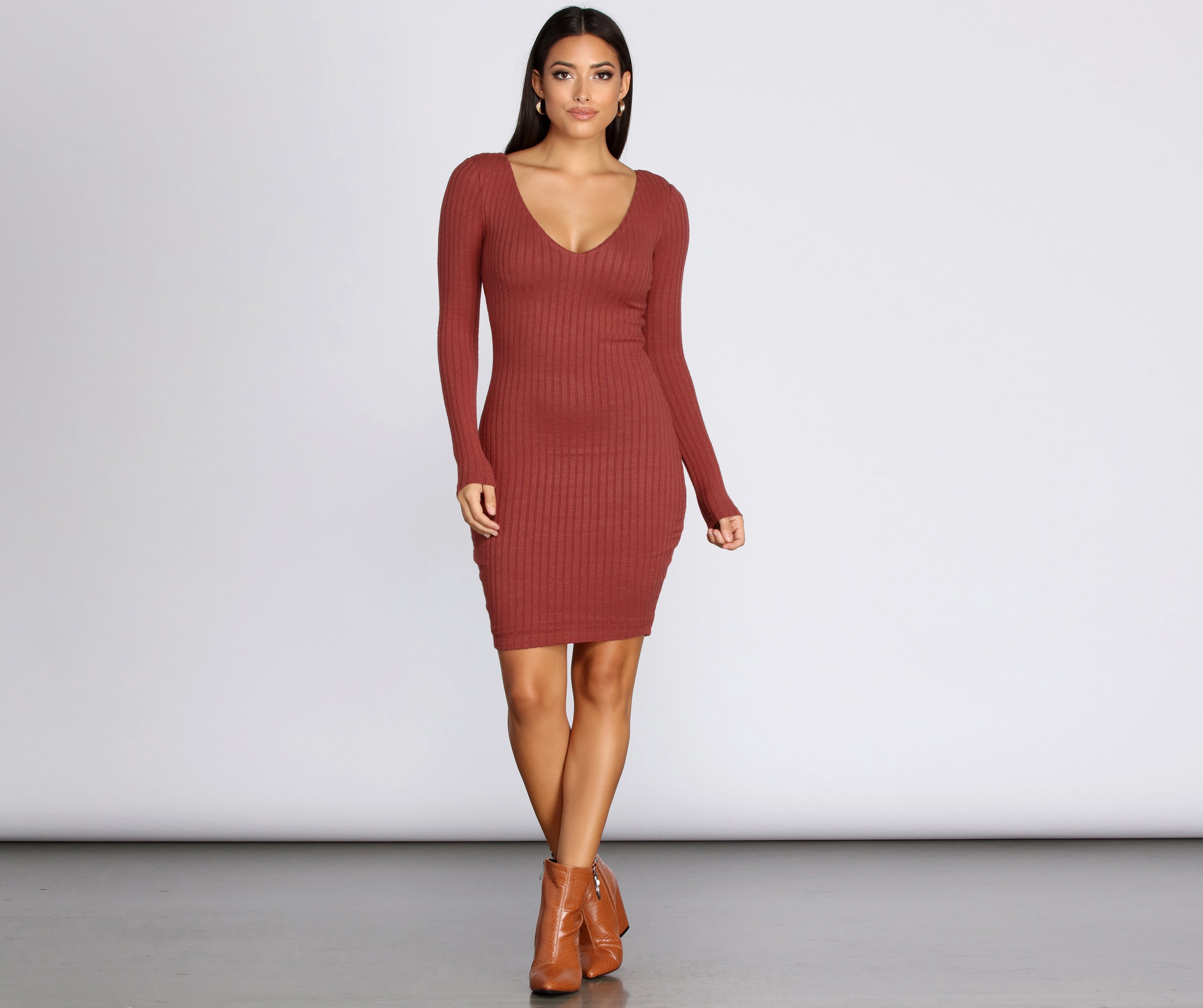 Loving And Living In Knit Midi Dress