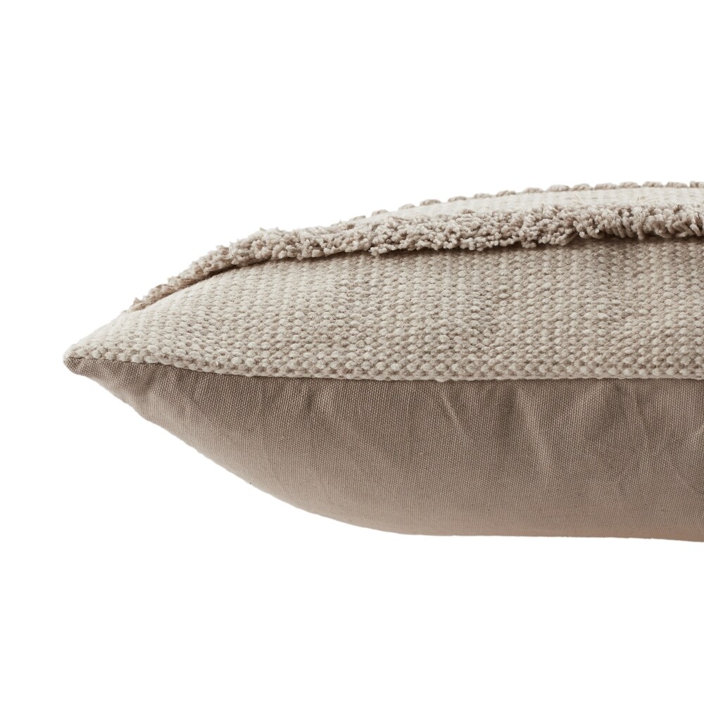 Imena Light Gray/ Ivory Geometric Pillow