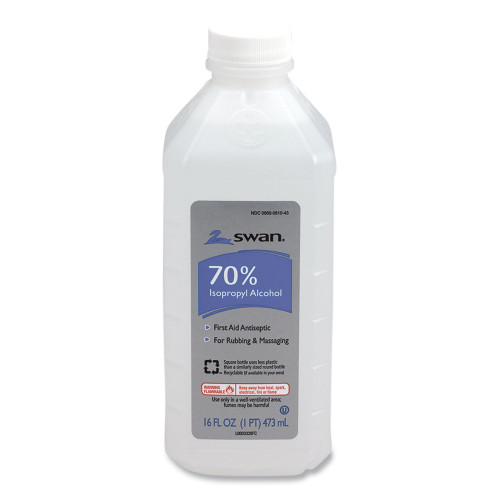 PhysiciansCare First Aid Kit Rubbing Alcohol， Isopropyl Alcohol， 16 oz Bottle (M313)