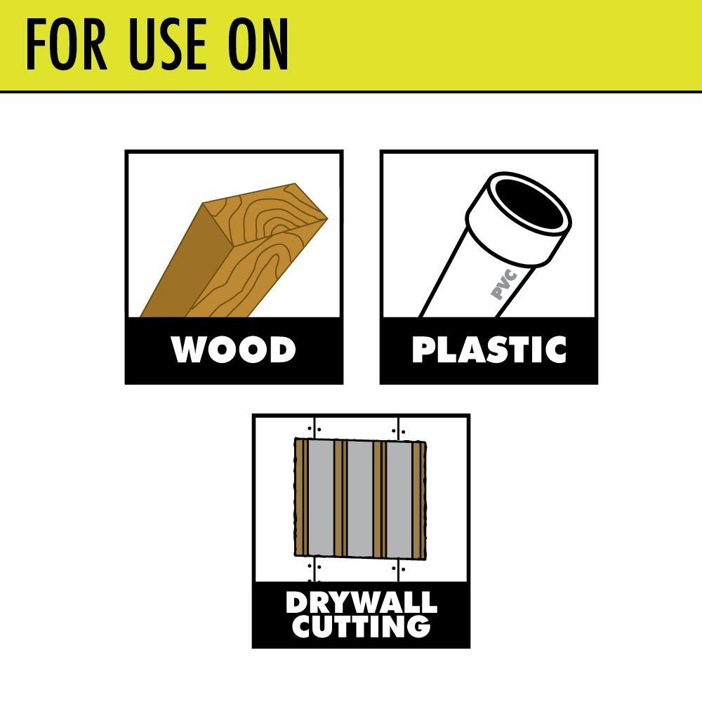 RYOBI 3-12 in. WoodDrywall Flush Cut Blade Set (3-Piece) A24304