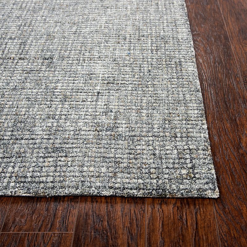 Rizzy Home Tammy Talbot Dark Gray and White Rug