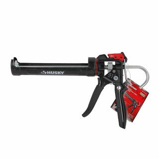 Husky 10 oz. Heavy-Duty High Leverage Drip Free Caulk Gun 19PT0902