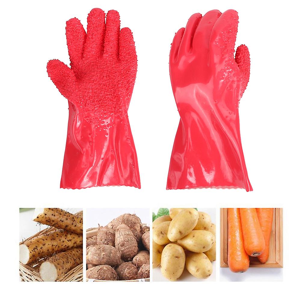 Thicken Peelers Gloves Peeling Fruit Vegetable Potato Fish Scale Processing Tools Kitchen Gadget1pcs Left Hand Glove