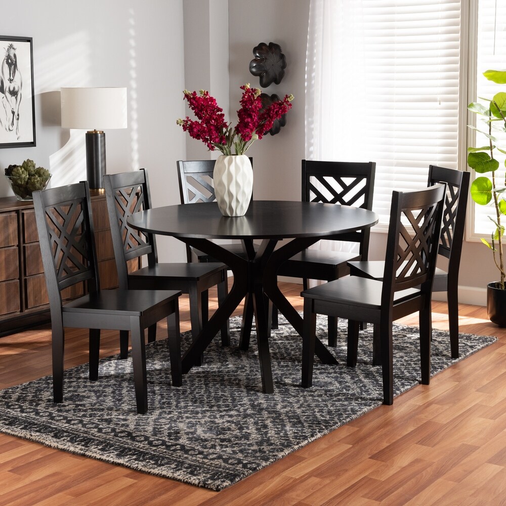 Ela Modern and Contemporary 7 Piece Dining Set