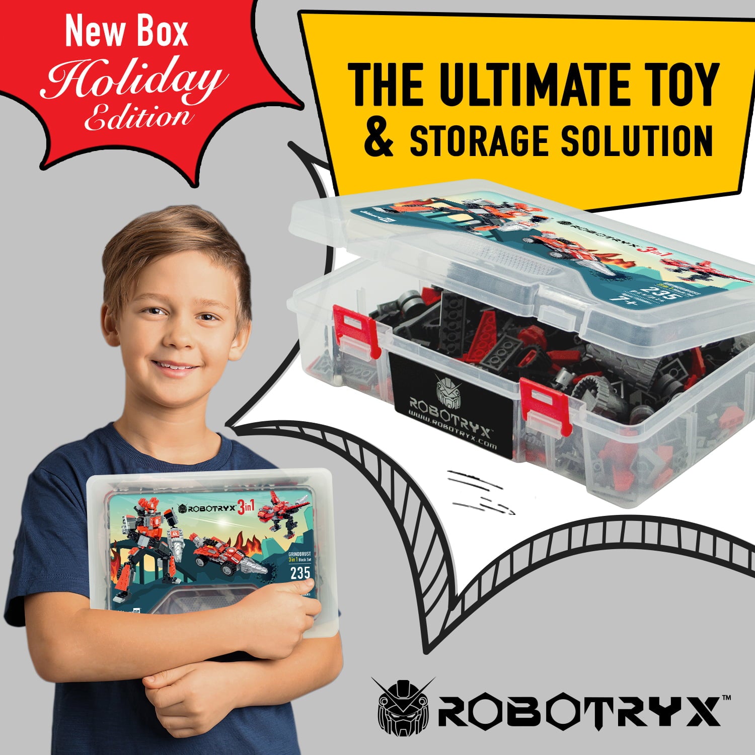 JitteryGit Robot STEM Building Toys for Boys | Christmas Gifts for Kids Ages 7 8 9 10 11 12 13 14