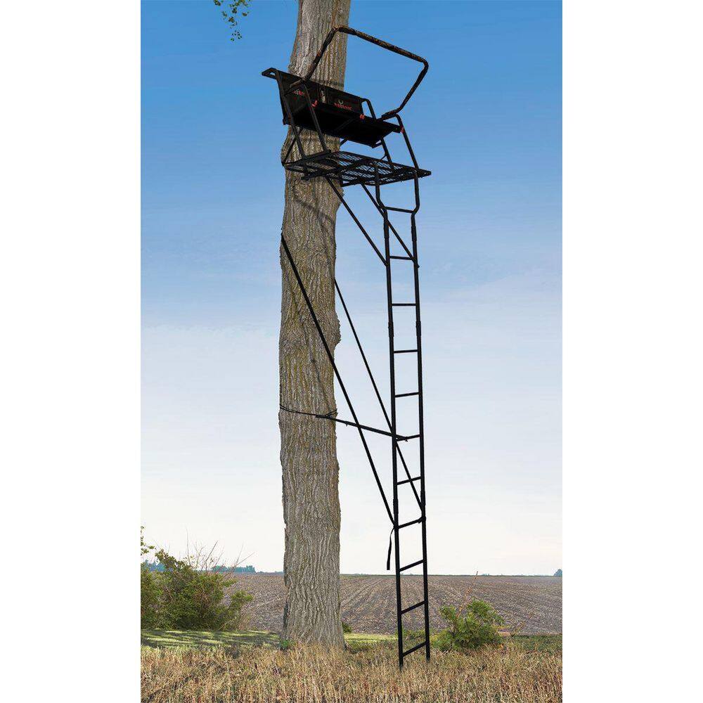 BIG GAME TREESTANDS Spector XT Lightweight Portable 2 Hunter Tree Ladder Stand 17 ft. Dimensions (L x W x H): 15 x 9 x 56 inches BGM-LS4950