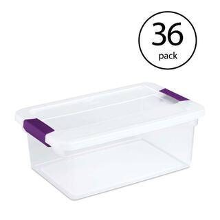 Sterilite 15 Qt. ClearView Latch Box Plastic Storage Container (36-Pack) 36 x 17531712