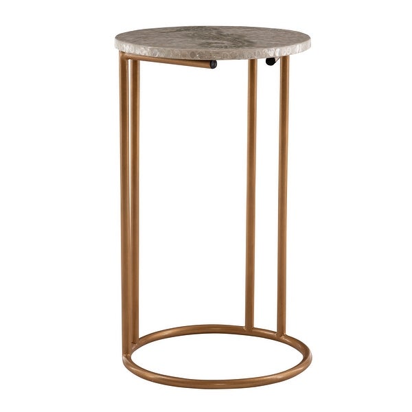 Purcell Capiz Mosaic Accent C Table