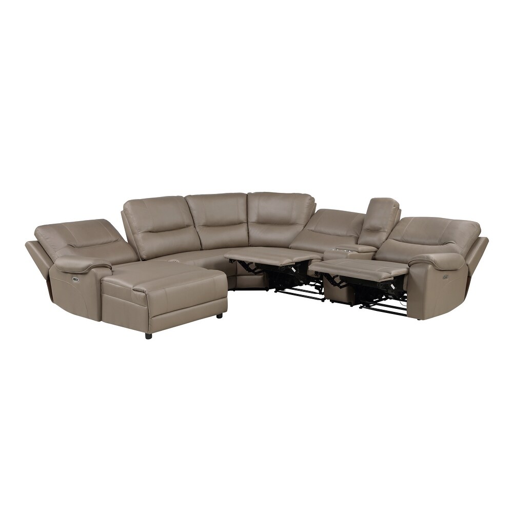 Quill 6 Piece Power Modular Reclining Sectional Sofa