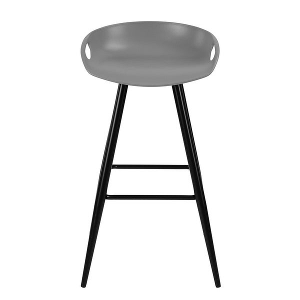 Mordern Barstool with Metal Legs Grey