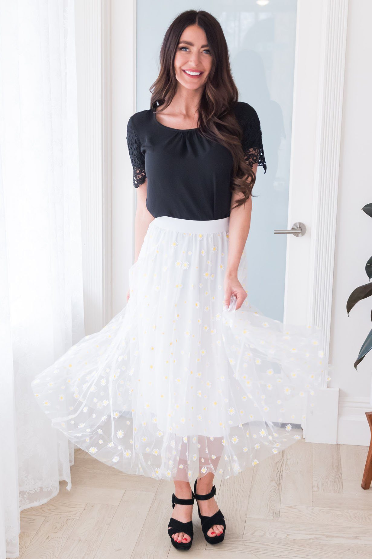 Crazy Daisy Modest Tulle Skirt