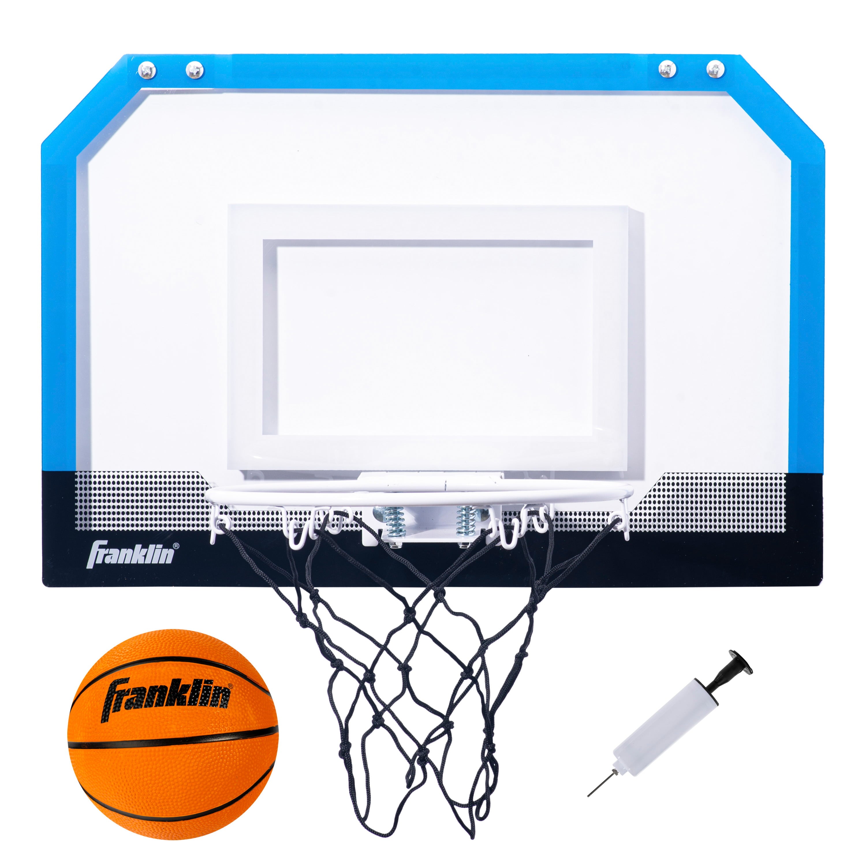 Franklin Sports Over the Door Mini Basketball Hoop + Ball Set - Pro Hoops