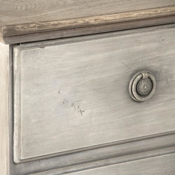 Chest of Drawers BILL Light Gray Poplar Pine 3  Drawer   Traditional   Accent Chests And Cabinets   by EuroLuxHome  Houzz