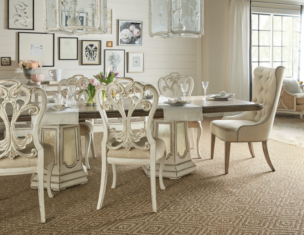 Sanctuary Hostesse Upholstered Chair   Farmhouse   Dining Chairs   by Hooker Furniture  Houzz