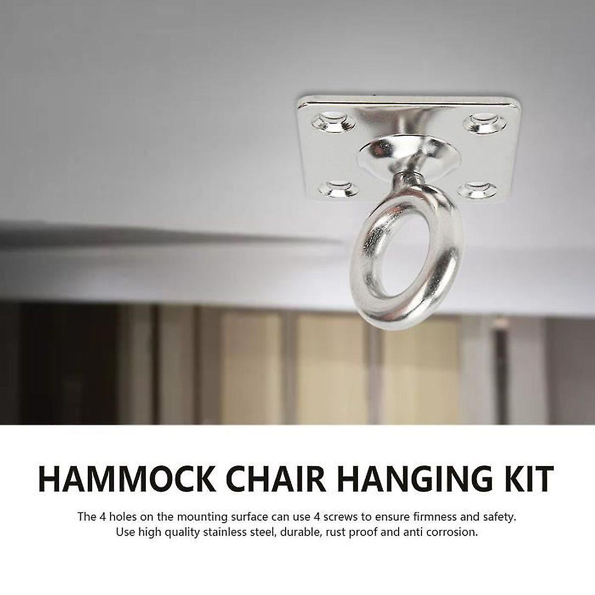 Hammock Chair Hanging Kit Hanger Bracket Hammock Mounting Set With Square Hanging Hook