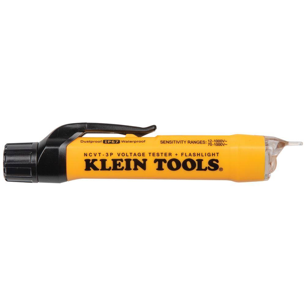 Klein Tools 12-Volt to 1000-Volt AC Dual Range Non-Contact Voltage Tester with Flashlight (2-Pack) M2O41527KIT