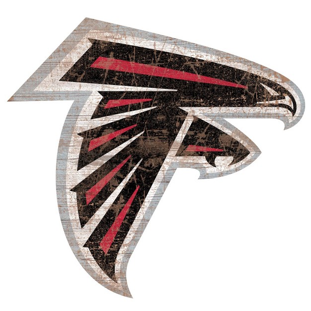 Nfl Atlanta Falcons Distressed Logo Cutout Sign