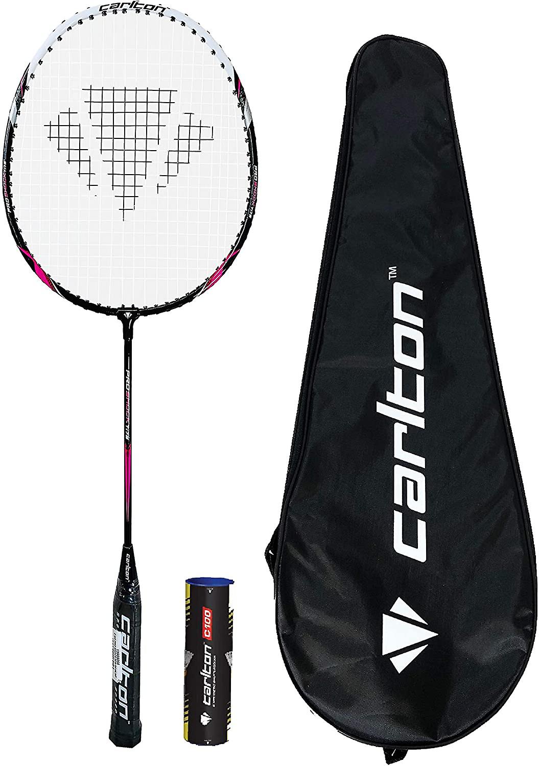 Carlton pro shock badminton racket + 6 shuttles