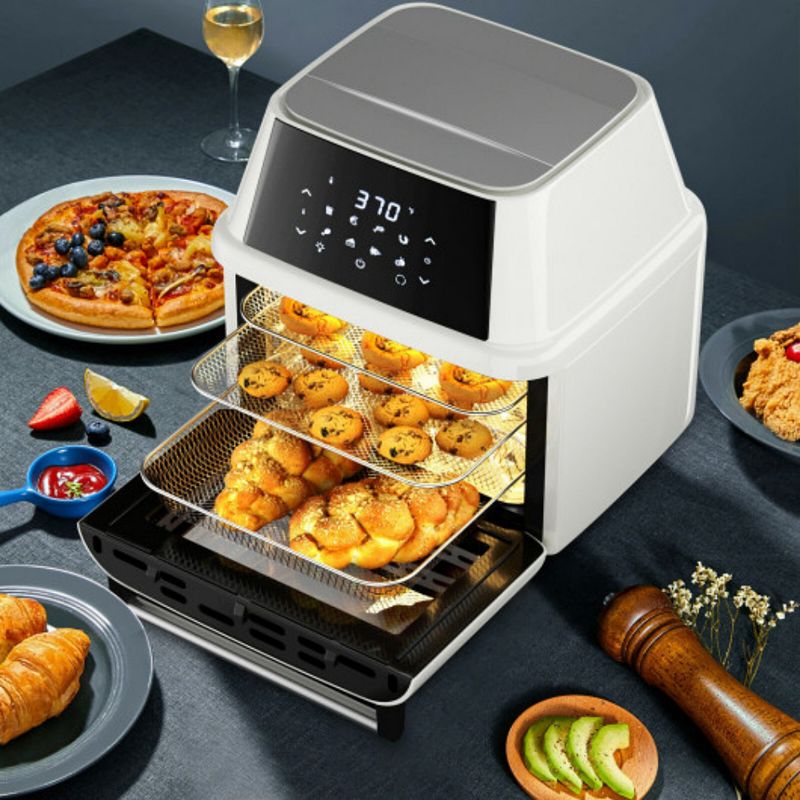 19 QT Multi-functional Air Fryer Oven 1800W Dehydrator Rotisserie