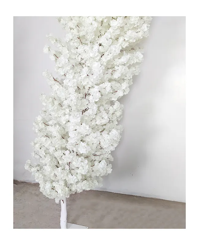 Wedding supplies new design 3m height white artificial arch cherry blossom tree for wedding event party decoration