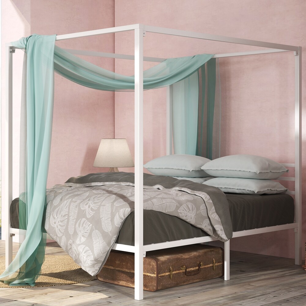 Priage by ZINUS Metal Canopy Platform Bed Frame