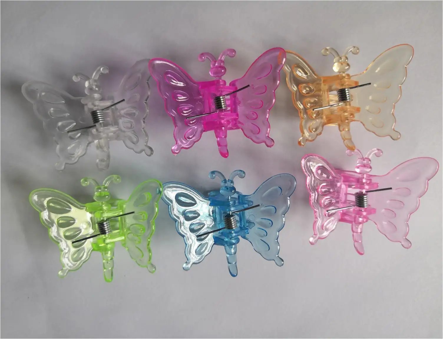 Garden decoration outdoor indoor ornament plant flower support girl hair butterfly claw clip