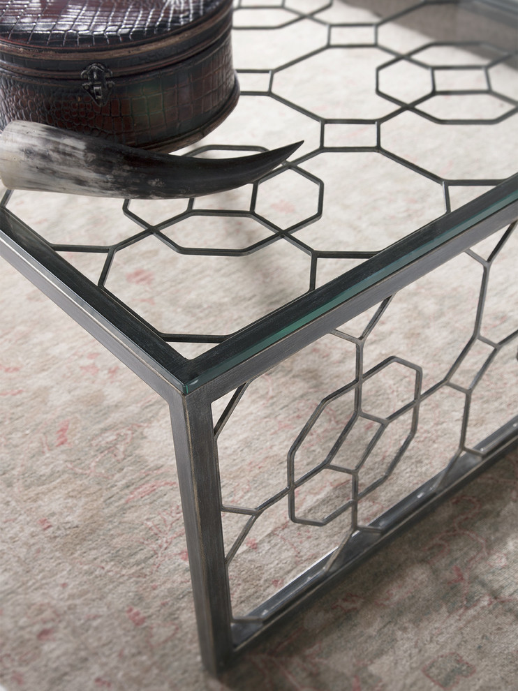 Honeycomb Rectangular Cocktail Table   Transitional   Coffee Tables   by Lexington Home Brands  Houzz