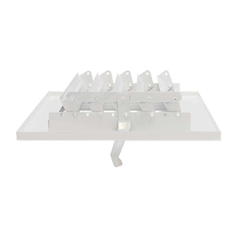 EZ-FLO 10 in. x 6 in. 2-Way Steel WallCeiling Register  White 61610