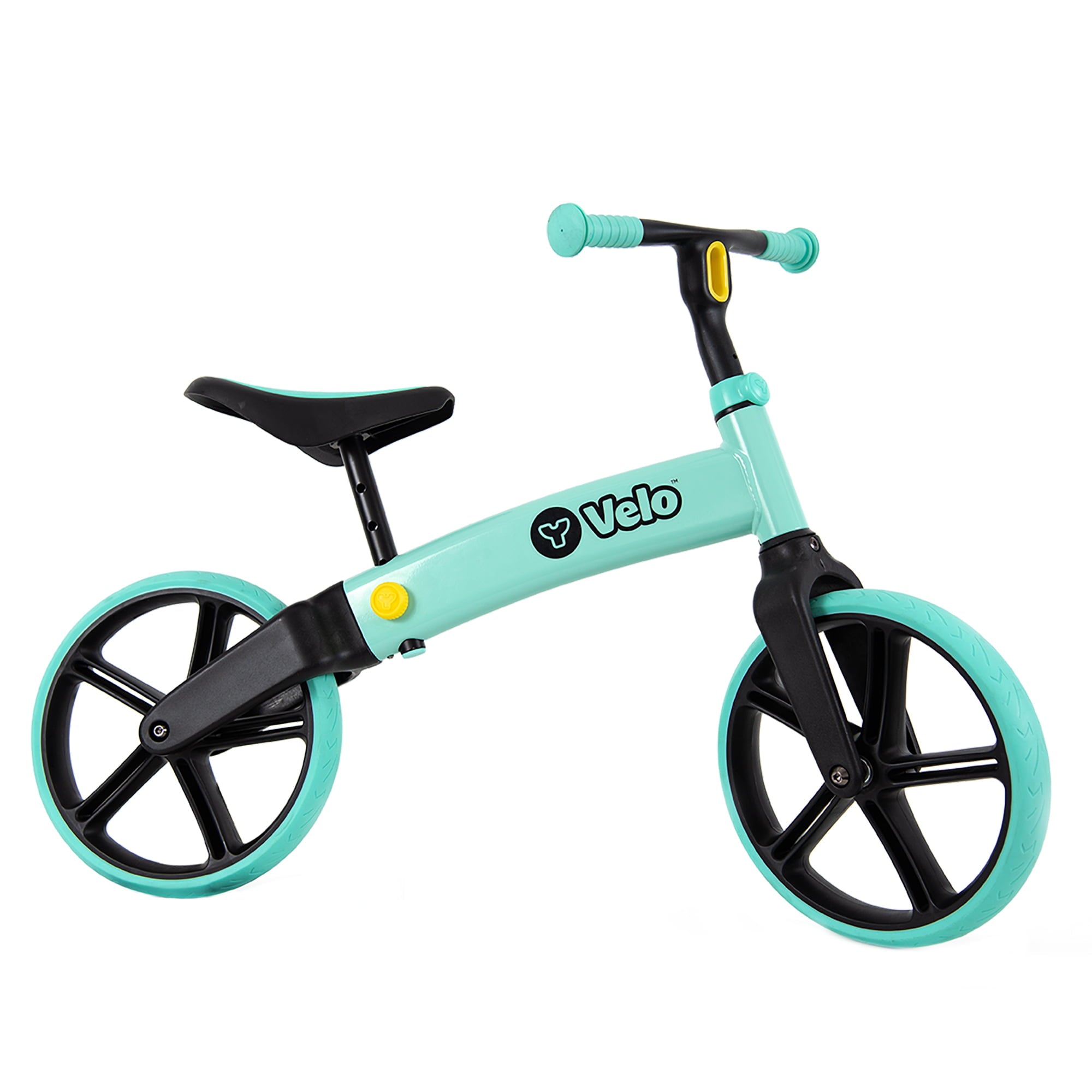 Yvolution Y Velo Kids Balance Bike 12" - Teal | No Pedal Training Bicycle - Ages 3 to 5 Years Old